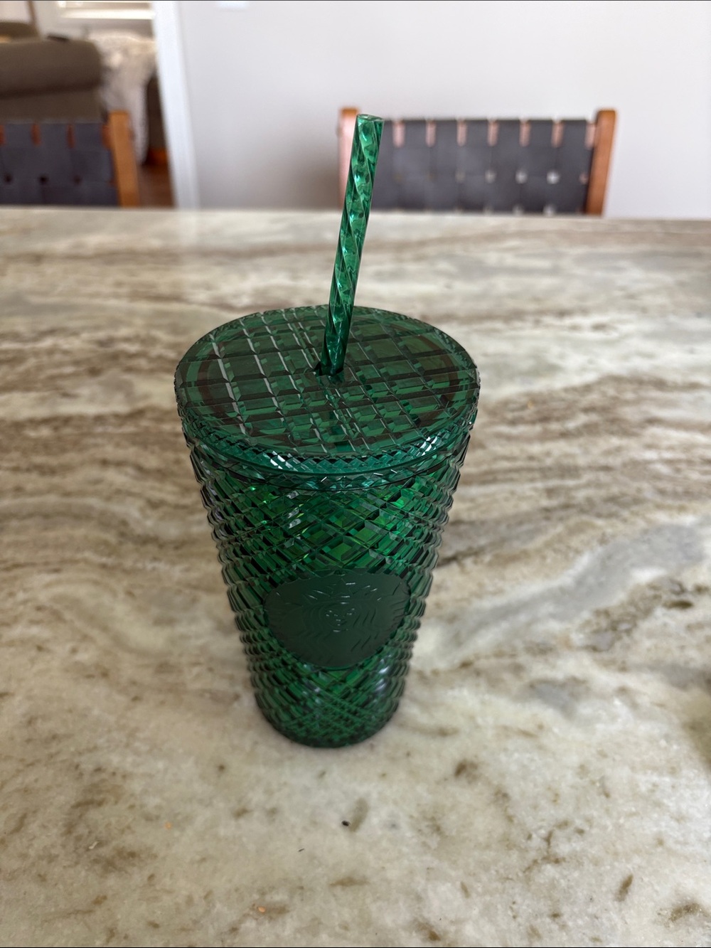 Starbucks Emerald Green Textured Reusable Tumbler with Straw